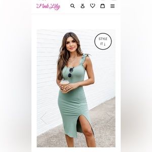 Pink lily dress worn once